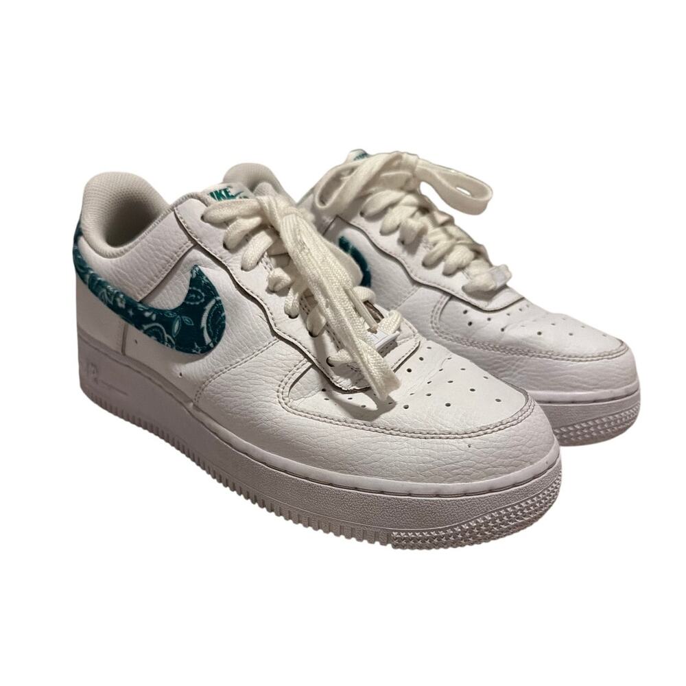 Nike Air Force 1 Low '07 Essential Green Paisley DH4406-102 Women's Size 8.5